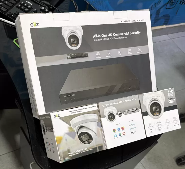 كاميرات IP بدقة 6 ميغابكسل برؤية ملونة ليلاً ومقاومة للغبار والماء IP66